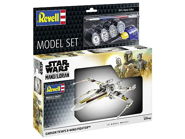 STAR WARS MODEL KIT 1/57 CARSON TEVA'S X-WING FIGHTER: THE MANDALORIAN (W/COLORS)